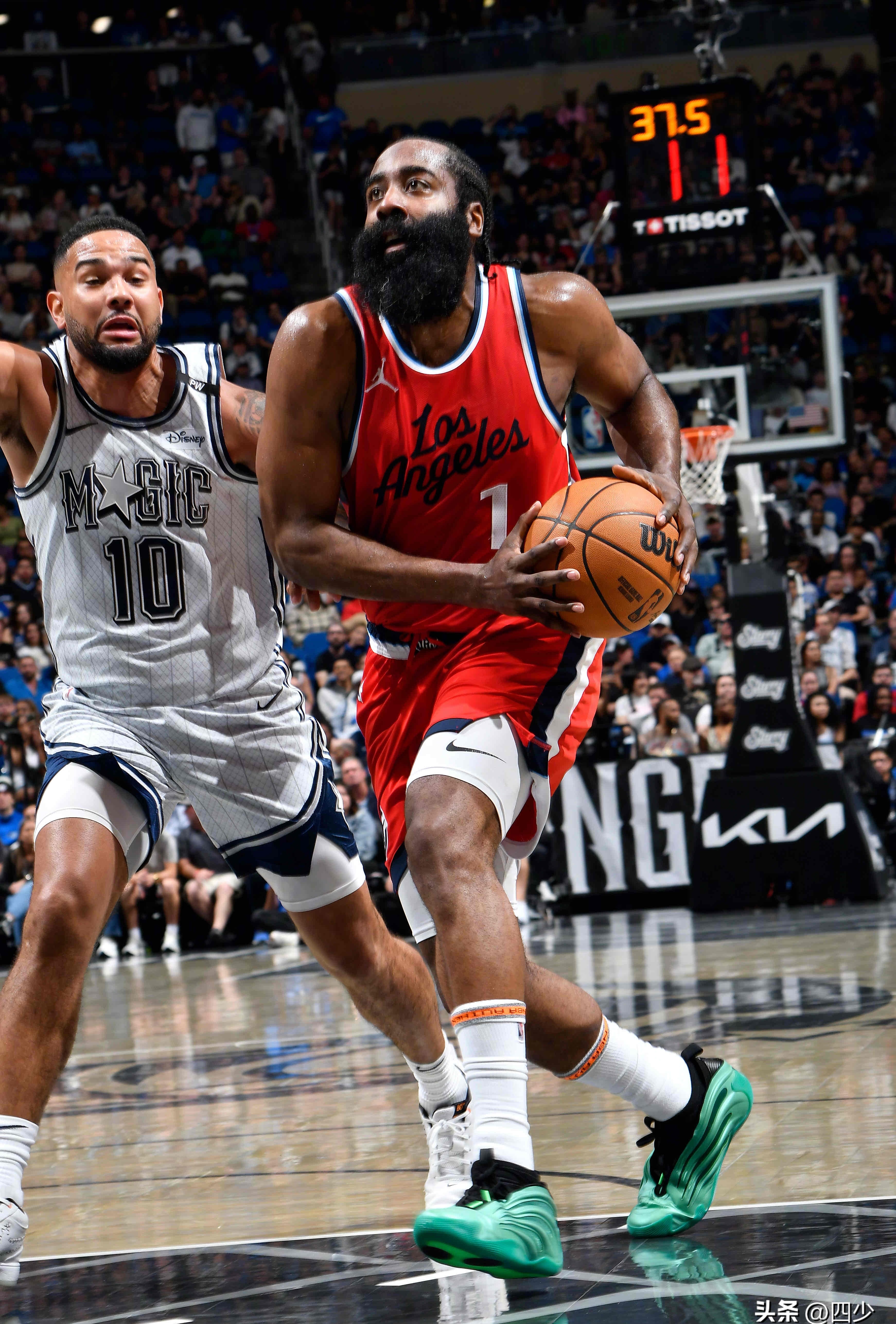 步行者翻盘快船，哈登高光表现